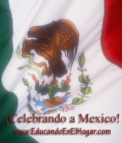 Bandera de Mexico www.Educandoenelhogar.com